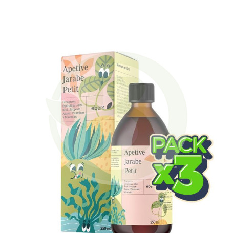 Pack 3x Apetive Jarabe Petit 250 Ml Ebers