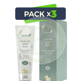 Pack 3x Crema De Pañal Baby 75 Ml Ebers