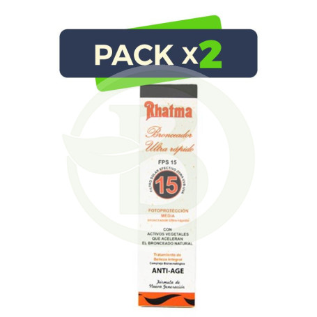 Pack 2x Bronceador Ultrarápido F-15 200Ml Rhatma