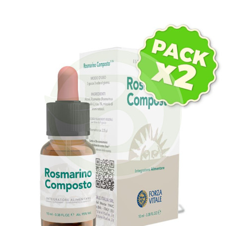 Pack 2x Rosmarino Composto 10Ml. (Cobre-Oro-Plata) Forza Vitale