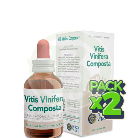 Pack 2x Vitis Vinífera Composta 50Ml. Forza Vitale