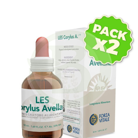 Pack 2x Les Corylus Avellana (Avellana) 50Ml. Forza Vitale