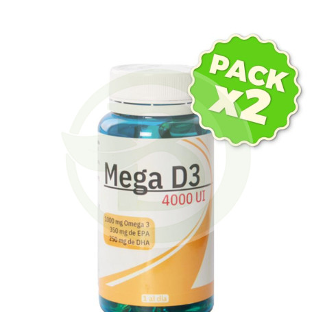 Pack 2x Mega Vitamina D3 60 Perlas Espadiet