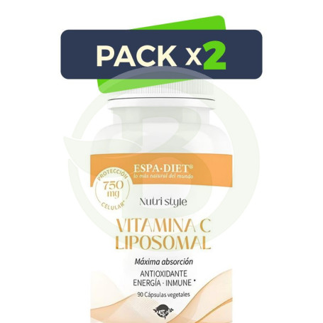 Pack 2x Vitamina C Liposomal 90 Cápsulas Espadiet