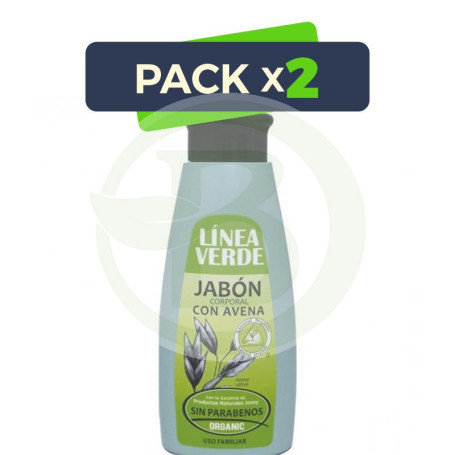 Pack 2x Jabón Corporal con Avena 400Ml. Linea Verde