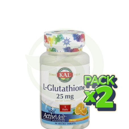 Pack 2x L-Glutation 25Mg. 90 Comprimidos Kal