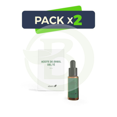 Pack 2x Aceite De Arbol del Te 20 Ml (Gotero) Ebers