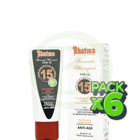 Pack 6x Bronceador Ultrarapido F-15 100Ml Rhatma