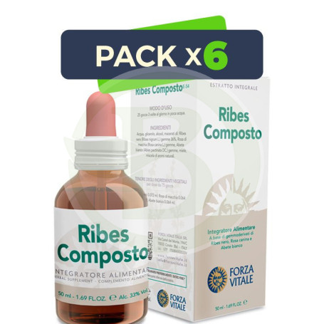 Pack 6x Ribes Composto 50Ml. Forza Vitale
