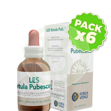 Pack 6x Les Betula Pubescens (Abedul) 50Ml. Forza Vitale