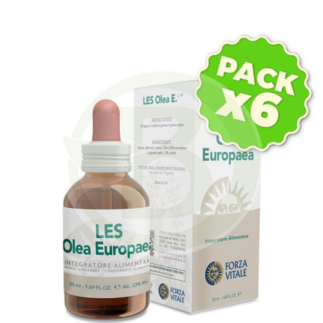 Pack 6x Les Olea Europea (Olivo) 50Ml. Forza Vitale