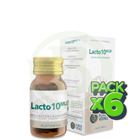 Pack 6x Lactobacillus Acidophylus 25Gr. Forza Vitale