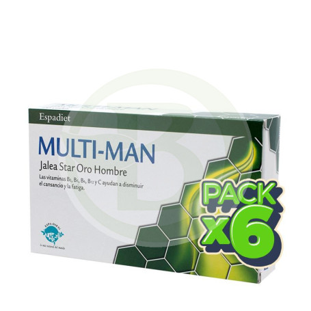 Pack 6x Jalea Multi Man 20 Viales Espadiet