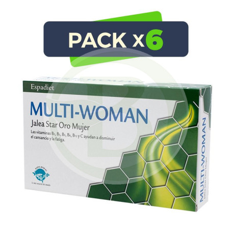 Pack 6x Jalea Multi Woman 20 Viales Espadiet