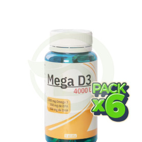 Pack 6x Mega Vitamina D3 60 Perlas Espadiet