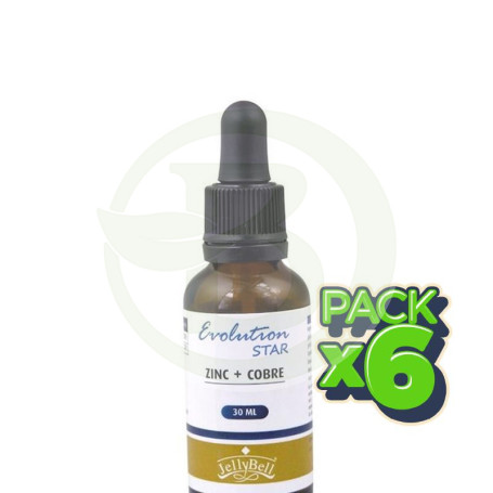Pack 6x Evolution Star Zinc + Cobre Jellybell