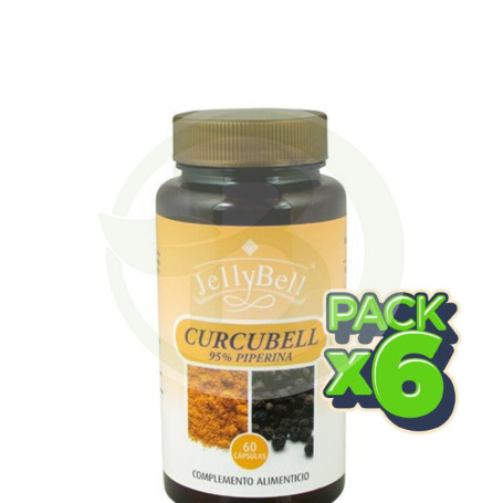 Pack 6x Curcubell 60 Cápsulas Jellybell