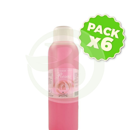 Pack 6x Agua De Rosas 1Lt. Jellybell