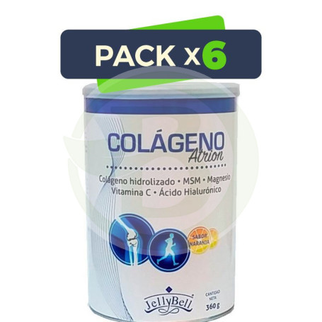Pack 6x Colágeno Atrion 360Gr. Jellybell