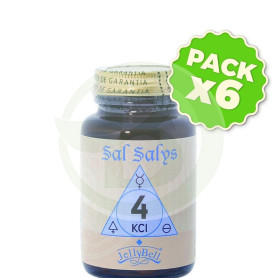 Pack 6x Sal Salys 4 Kcl 90 Comprimidos Jellybell