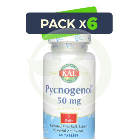Pack 6x Pycnogenol 60 Comprimidos Kal