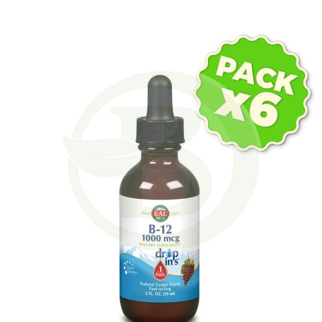 Pack 6x Vegetarian B12 1.000Mg. 53Ml. Kal