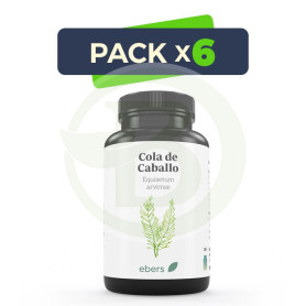 Pack 6x Cola De Caballo 500 Mg 60 Comp Ebers