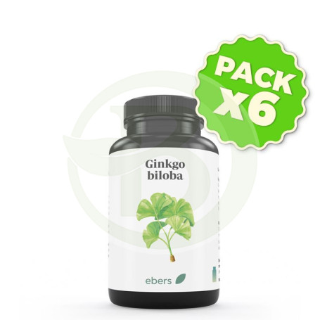 Pack 6x Ginkgo B. 500 Mg 60 Comp Ebers