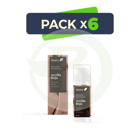 Pack 6x Mascarilla Revitalizante 50Ml(Roja) Ebers