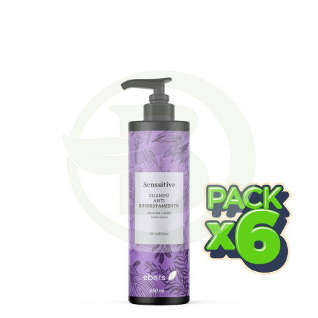 Pack 6x Champú Reconstituyente Antiencrespamiento 250 Ml Ebers