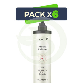Pack 6x Physio Balsam 500 Ml Ebers