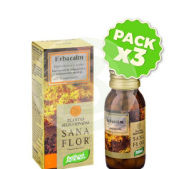 Pack 3x Sanaflor Comprimidos 2 Erbacalm 30Gr. Santiveri