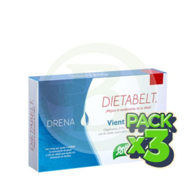 Pack 3x Db-Drena Vientre Plano 60 Cápsulas Santiveri