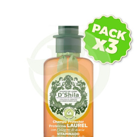 Pack 3x Champú Proteico De Laurel 300Ml. Shila