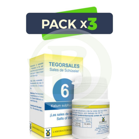 Pack 3x Tegorsal 6 20Gr. Tegor