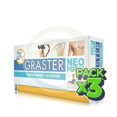 Pack 3x Graster Neoform 60 Cápsulas Tegor