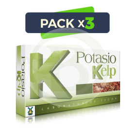 Pack 3x Potasio Kelp 40 Cápsulas Tegor