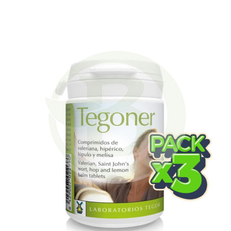 Pack 3x Tegoner 120 Cápsulas Tegor
