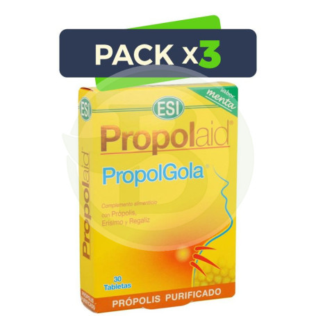 Pack 3x Propolaid Propolgola Menta 30 Tabletas ESI - Trepat Diet