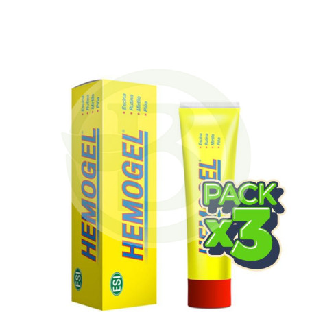 Pack 3x Hemogel Tubo 50Ml. ESI - Trepat Diet