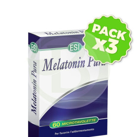 Pack 3x Melatonina 60 Tabletas 1Mg. ESI - Trepat Diet