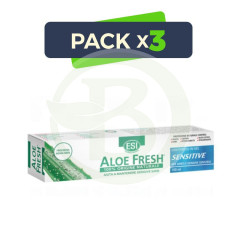 Pack 3x Pasta de Dentes Aloefresh Gel Sensível 100ml Esi