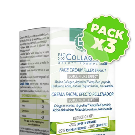 Pack 3x Collagenix Crema Efecto Botox 50Ml Esi