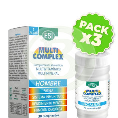 Pack 3x Multicomplex Hombre 30 Comprimidos Esi