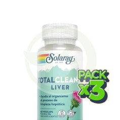 Pack 3x Solaray Total Cleanse Liver 60 cápsulas