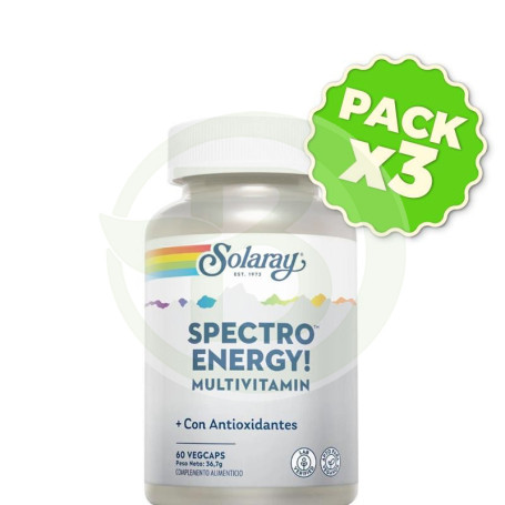 Pack 3x Spectro Energy Multi-Vita-Min 60 Cápsulas Solaray