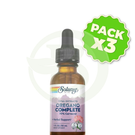 Pack 3x Orégano Complete 30Ml. Solaray