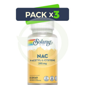 Pack 3x Nac 295Mg. 60 Cápsulas Solaray
