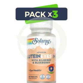 Pack 3x Advanced Lutein Eyes Tm 24Mg 60 Vegcaps Solaray