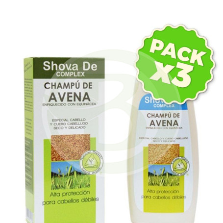 Pack 3x Champú de Avena 250Ml. Shova De